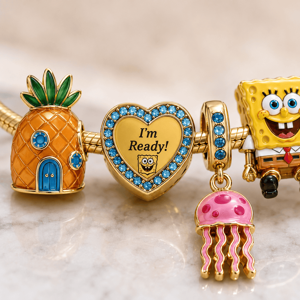 SBSP Gold Charm Bracelet Set BMD