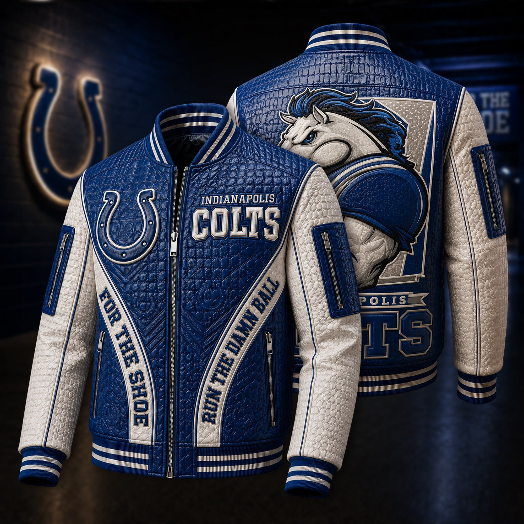 Premium IDC Leather Zipper Jacket PVNA