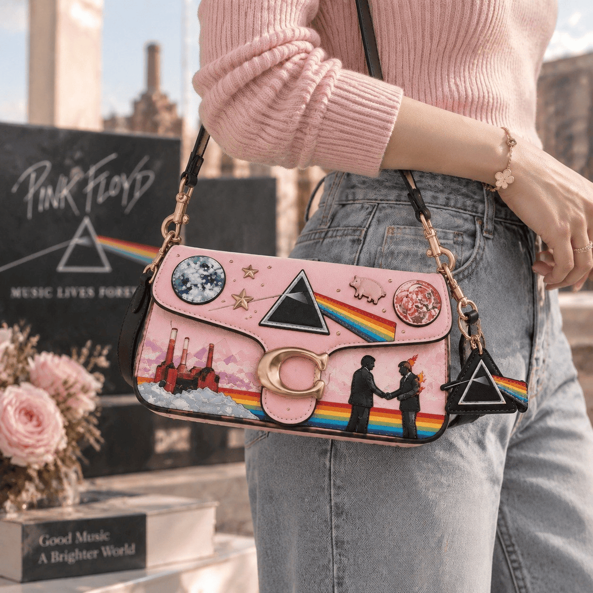 Premium PFD Coach Shoulder Cross With Charm NPL
