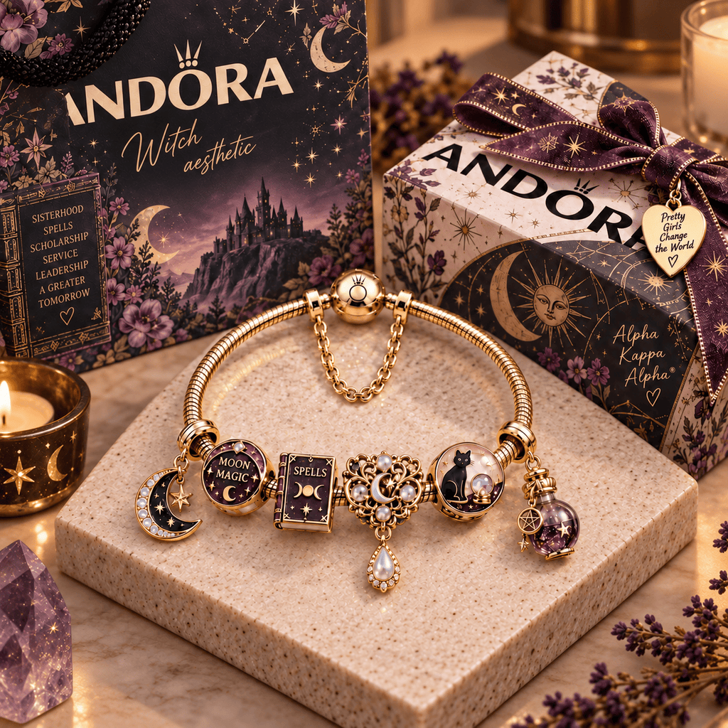 WAE Gold Charm Bracelet Set TTN