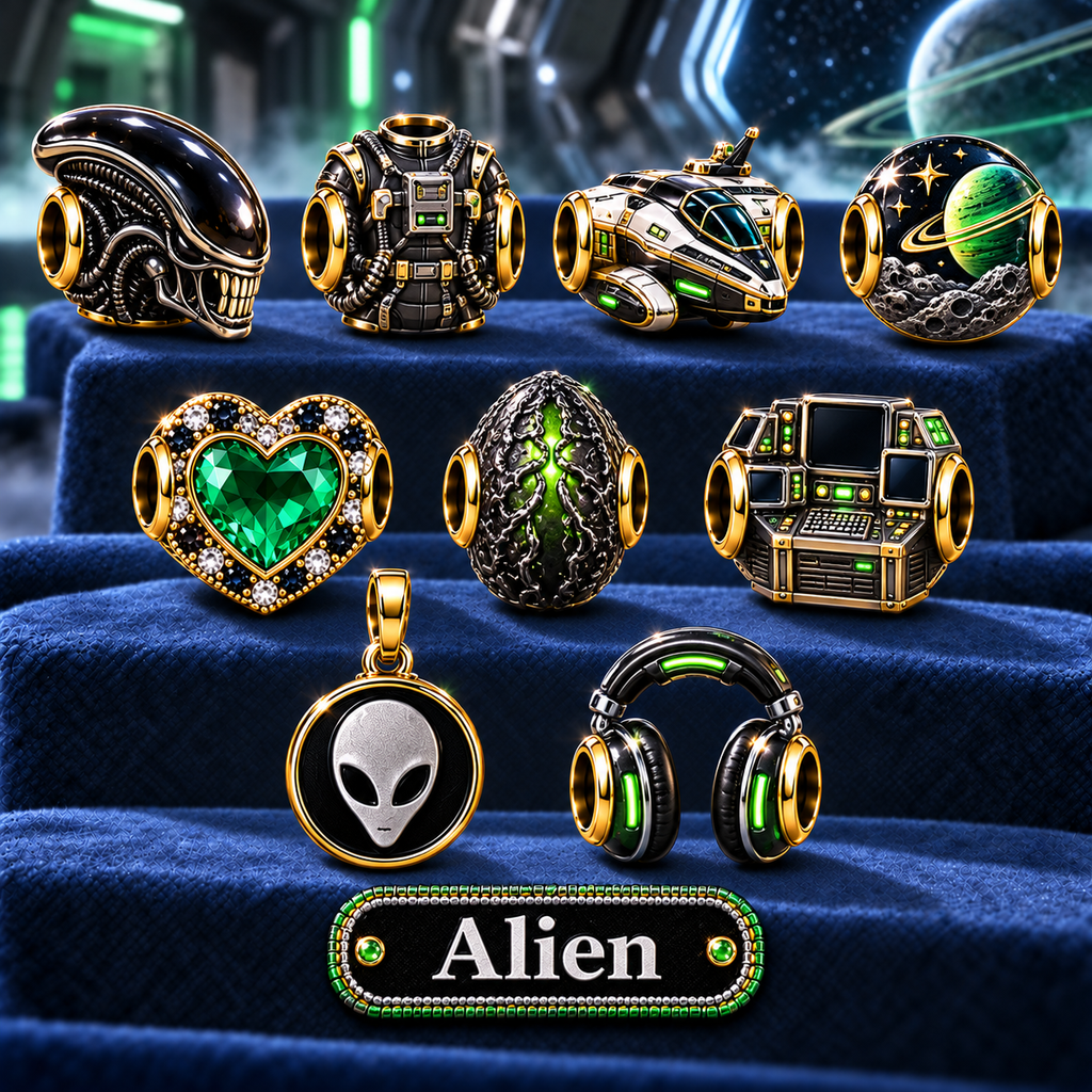 ALIEN Gold Charm Set PNPA