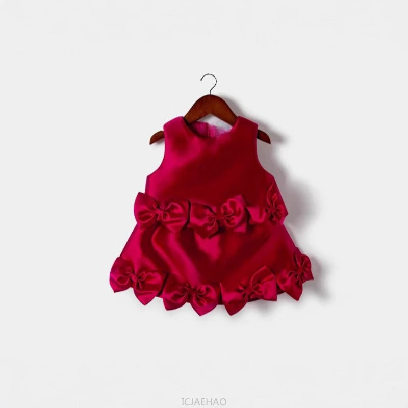 Teen Girl Clothes French Style Girls Sleeveless Princess Dress Kids Fashion Outfit Vestido Children Floral Skirt 2 Piece Set